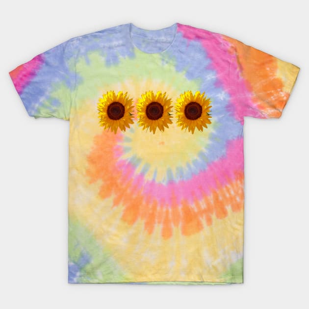 Three Sunflowers Photo T-Shirt by ellenhenryart